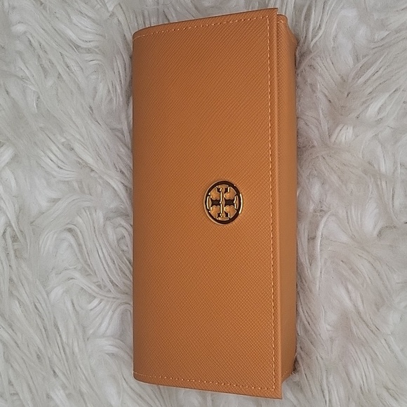 TORY BURCH SUNGLASSES GLASSES ORANGE CASE - Picture 1 of 10